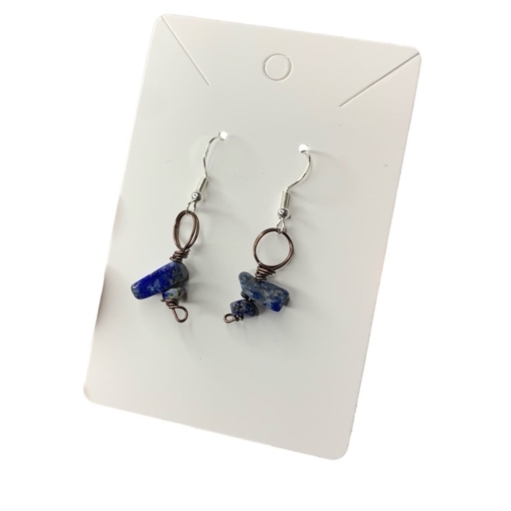 Blue crystal earrings